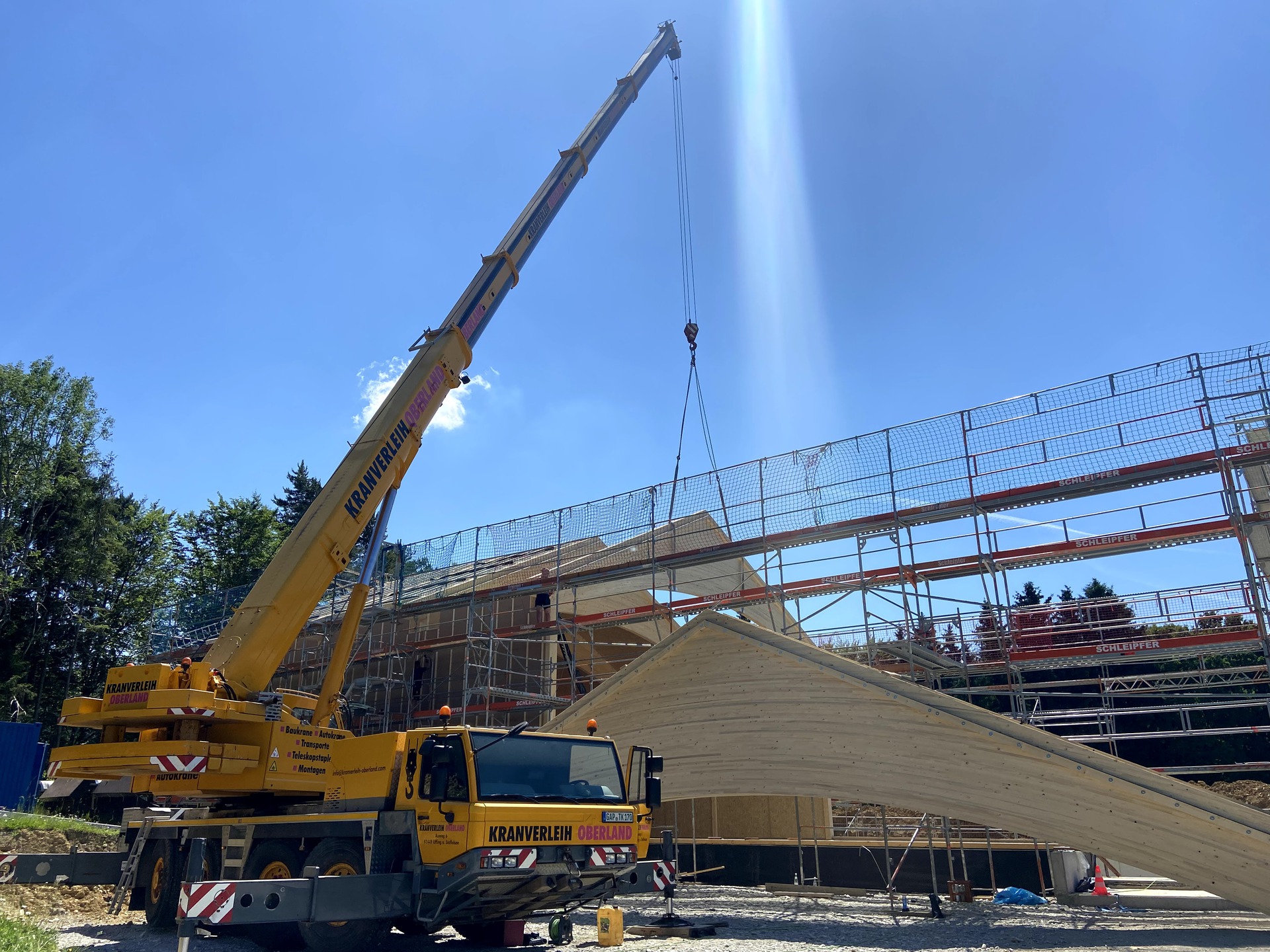 Bindermontage in Peißenberg