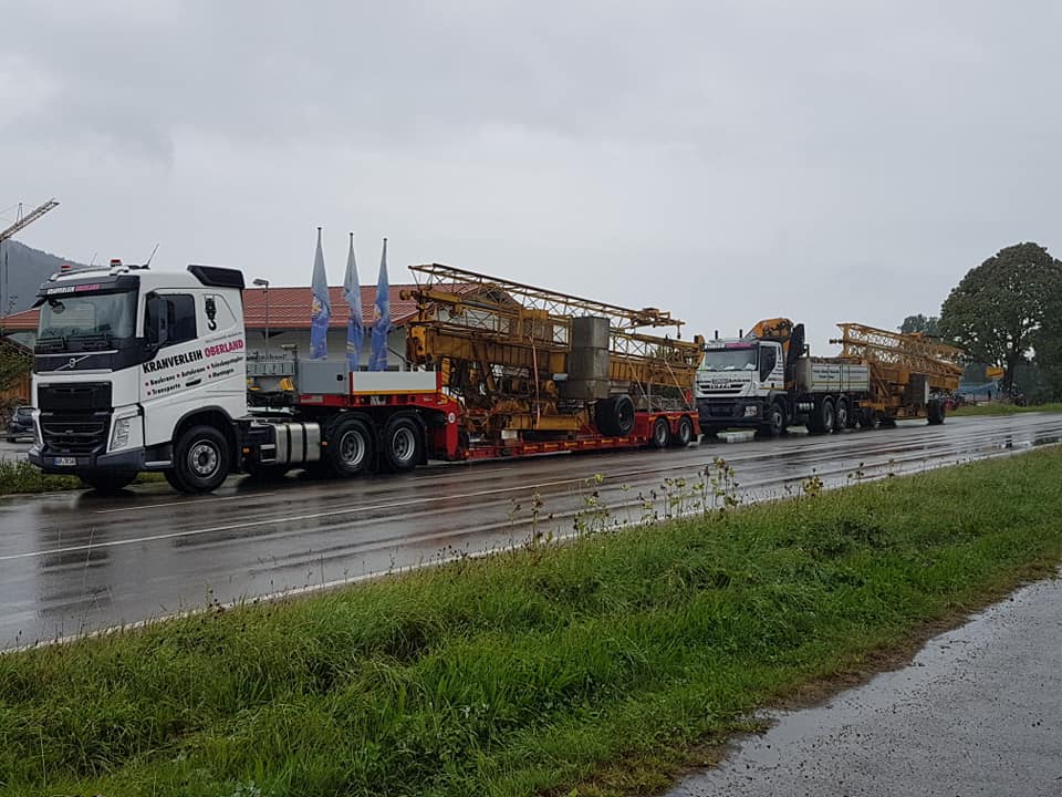 Kranverleih Oberland unterwegs im Ammertal