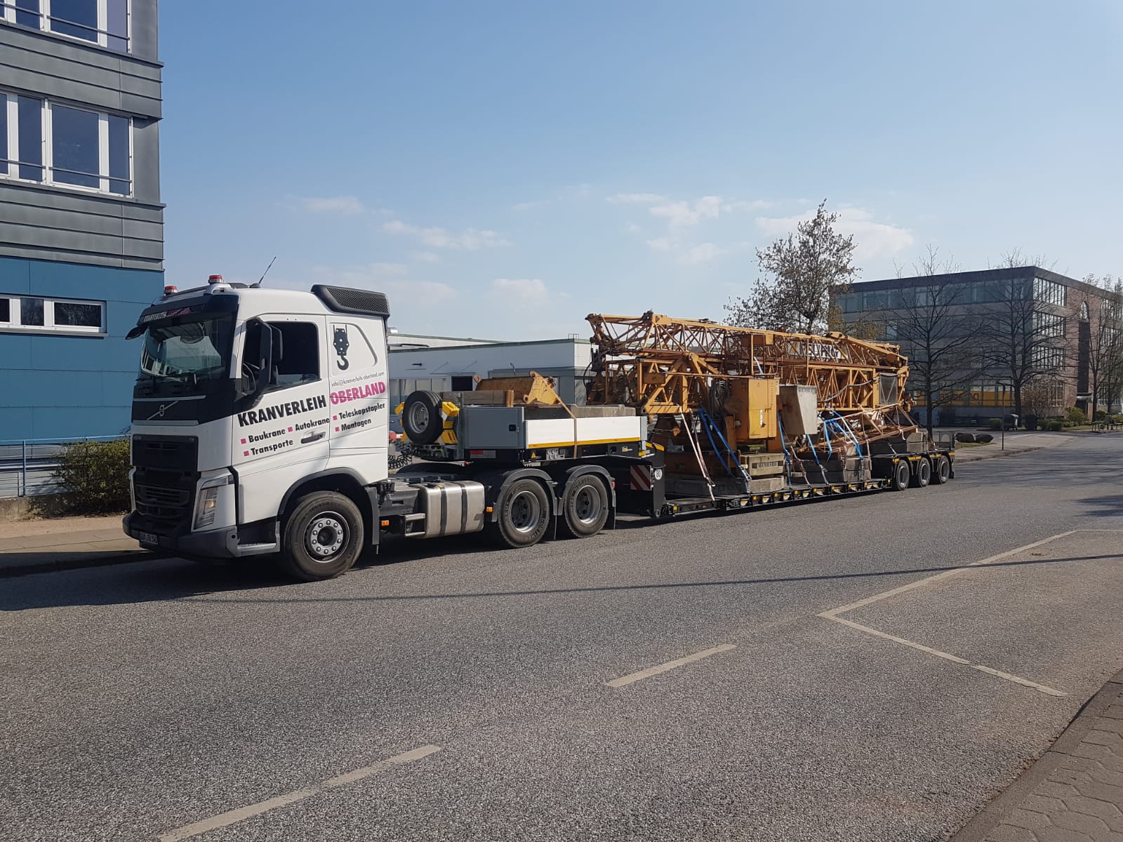 Bewährungsfahrt für unseren neuen Doll Panther 3- Achs-Tiefbett